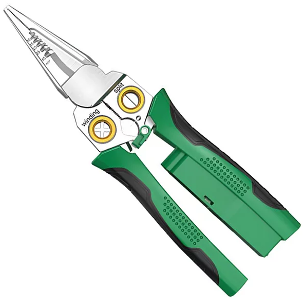 Кліщі електрика 8 в 1, кліщі для зняття ізоляції, фото 1