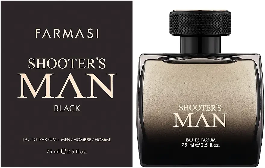 Чоловіча парфумована вода Shooters Black 75 мл Farmasi