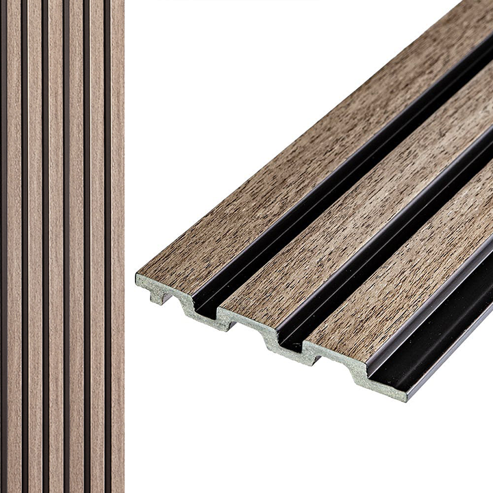 Стінові панелі Інтер'єрна рейка PS Лісовий горіх Дерево 2900*120*12мм декоративні панелі для стін дошки, фото 1