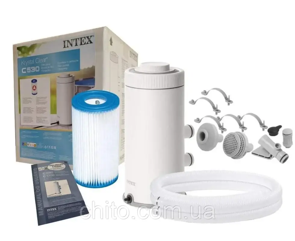 Intex Насос-фільтр 26604 картриджний C530 (4) 2006 л / год до 460 см