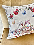 Декоративна Великодня наволочка на подушку 45х45 см. одностороння, фото 5