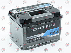 Акумулятор INTER 63Аг 620A EFB (L2) (0) Євро правий +