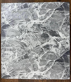 Декоративна 3D панель самоклейка під цеглу Чорний мармур 700х770х3мм (061-3)