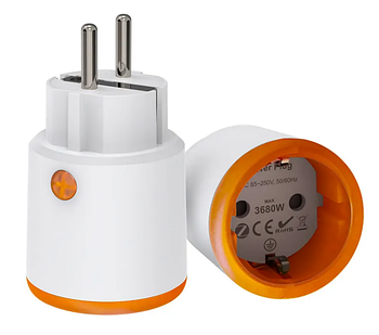 Розумна розетка ZigBee 1DAL | Для Apple HomeKit + Tuya Smart 16 А (WR10B2)