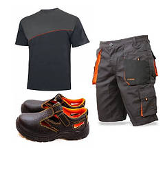 Робоча форма,шорти,футболка та сандалі робочий,літня спецовка,роба,форма Польща Classic