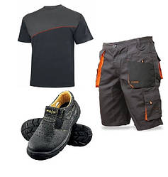 Робоча форма,шорти,футболка та сандалі робочий,літня спецовка,роба,форма Польща Classic