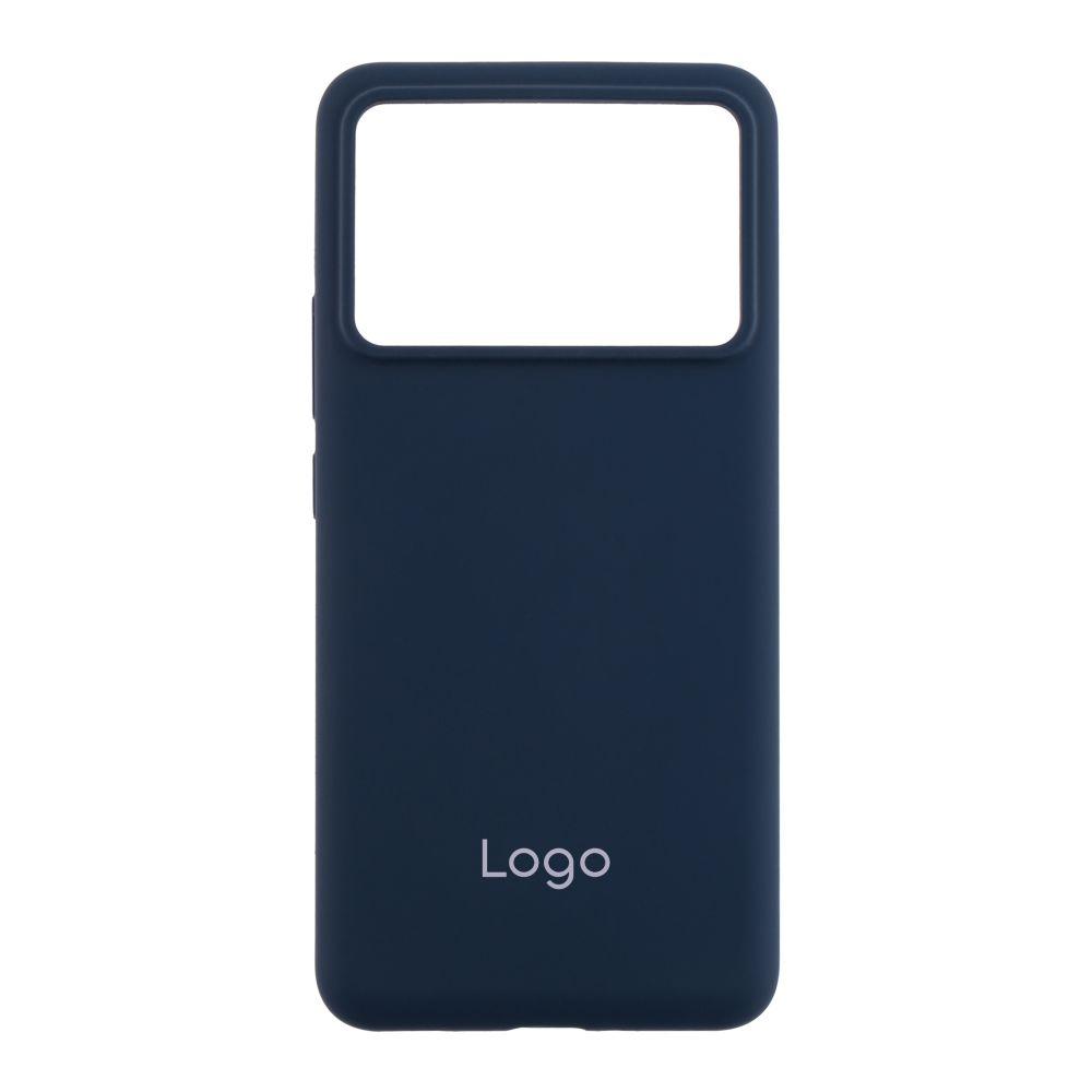 Чохол Liquid Silicone (AA) для Xiaomi Poco F6 Pro Колір 08.Dark Blue