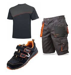 Робоча форма,шорти,футболка та сандалі робочий,літня спецовка,роба,форма Польща Classic