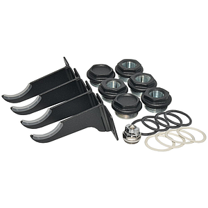 Комплект для секционных радиаторов 1/2" FONDITAL BLACK COFFEE с креплением