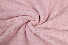 Махрова тканина 400 г/м2 Пудрово-рожева 100% бавовна