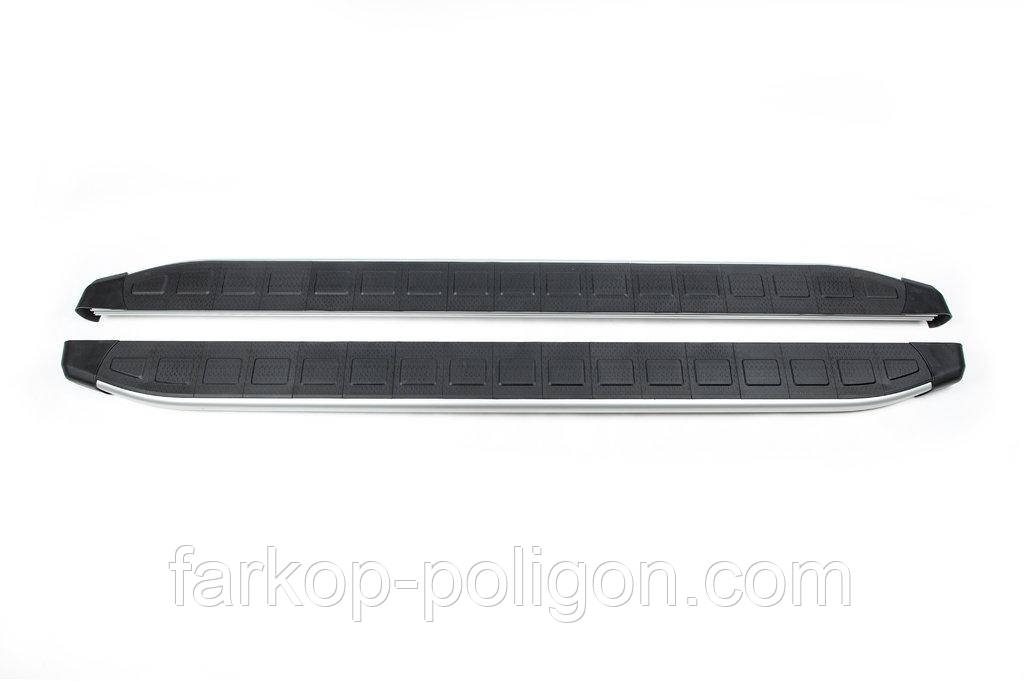 Бокові пороги Fullmond Black (2 шт., Алюміній) Довжина 193 см