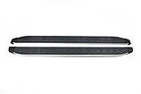 Бокові пороги Fullmond (2 шт., алюм) Стандартна база для Volkswagen Caddy 2004-2010 рр, фото 3