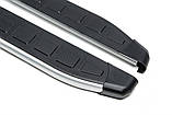 Бокові пороги Fullmond (2 шт., алюм) Стандартна база для Volkswagen Caddy 2004-2010 рр, фото 5
