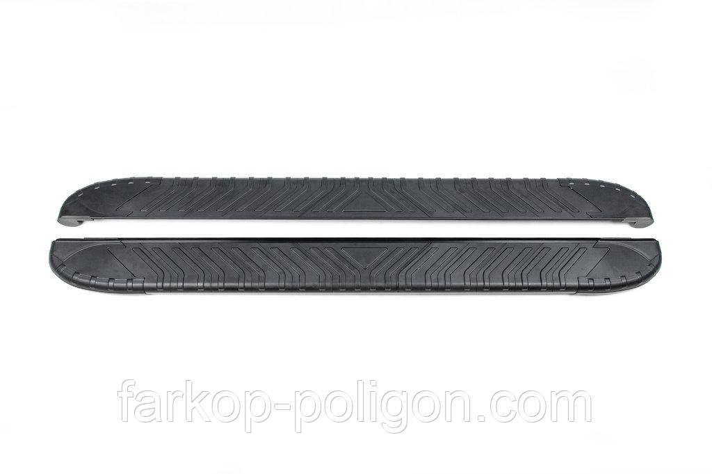 Бокові пороги Bosphore Black (2 шт., Алюміній) Довжина 313 см