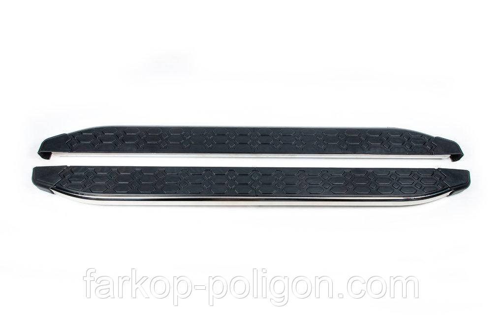 Бокові пороги Black Line (2 шт., Алюміній) Довжина 253 см