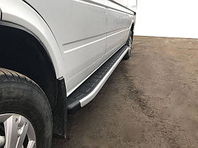 Бокові пороги Fullmond (2 шт., алюм) Довга база для Volkswagen LT 1995-2006 рр