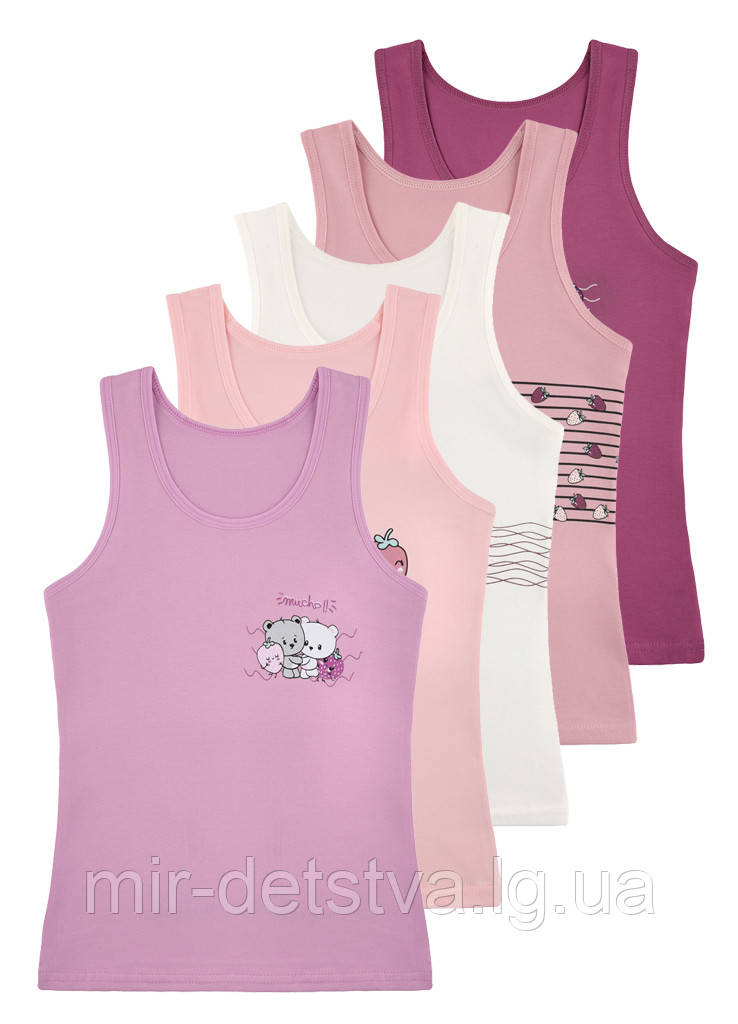 Майки дитячі для дівчаток ТМ Donella оптом р.4/5 років (98-104 см), фото 1