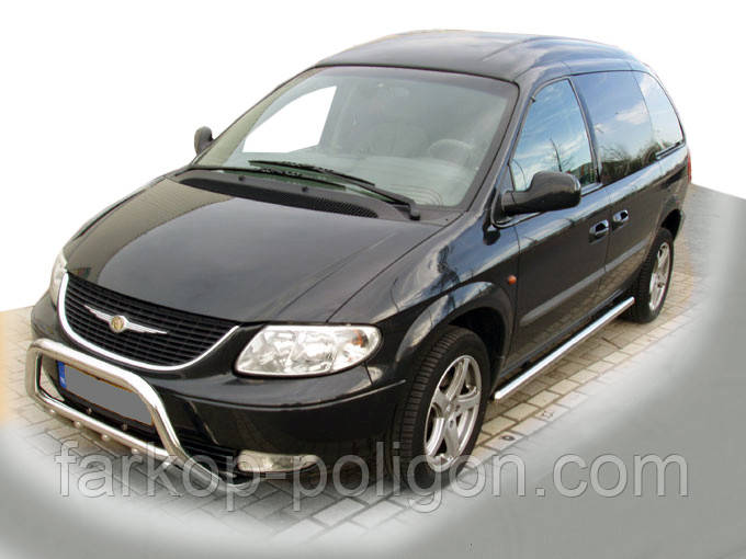 Передня дуга WT003 (нерж.) для Chrysler Voyager 2001-2007 рр, фото 1