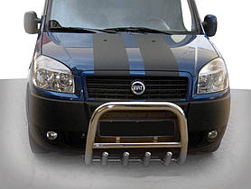 Передня дуга QT006 (нерж.) для Fiat Doblo I 2005-2010 рр
