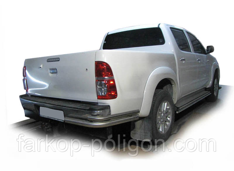 Задні куточки AK003-Подвійний (нерж.) для Toyota Hilux 2006-2015 рр, фото 1