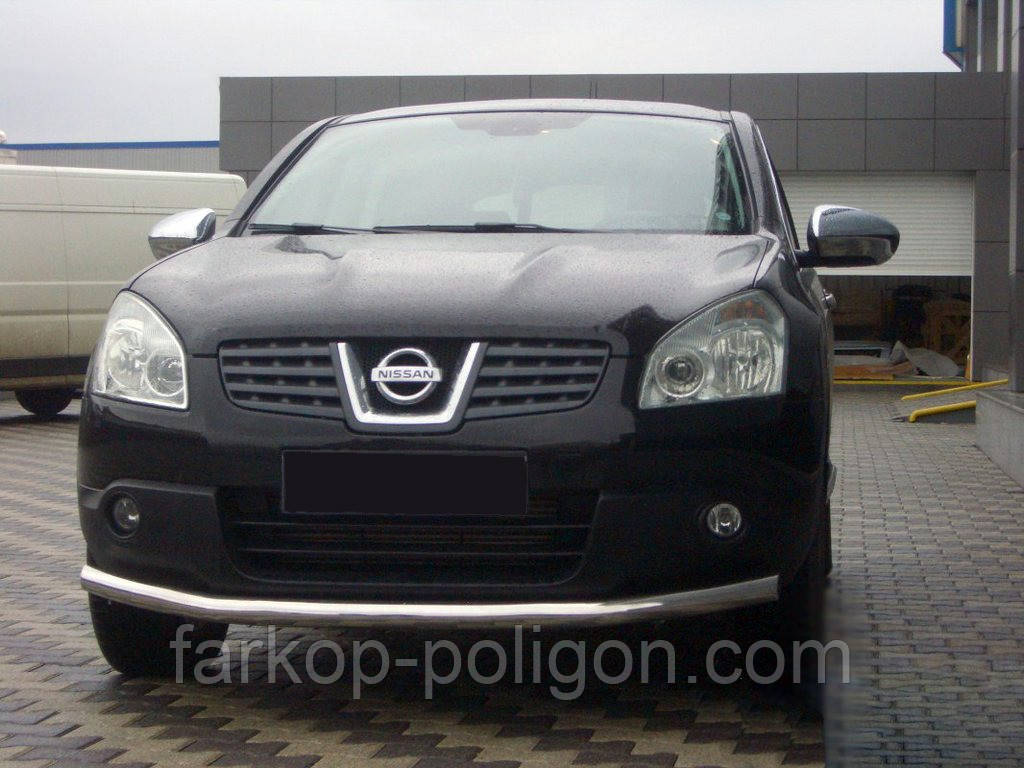 Передній вус ST008 (нерж) 60 мм для Nissan Qashqai 2007-2010 рр, фото 1