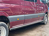 Бокові пороги DOT-Line (2 шт., Алюм.) Середня база для Volkswagen Crafter 2006-2016 рр, фото 11