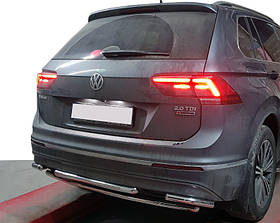 Задній захист AK001-2 (нерж) для Volkswagen Tiguan 2016-2023 рр