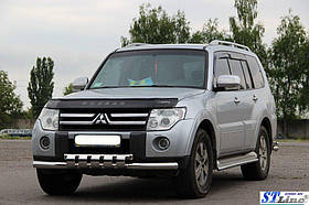 Передній захист ST015-13 (нерж.) для Mitsubishi Pajero Wagon IV