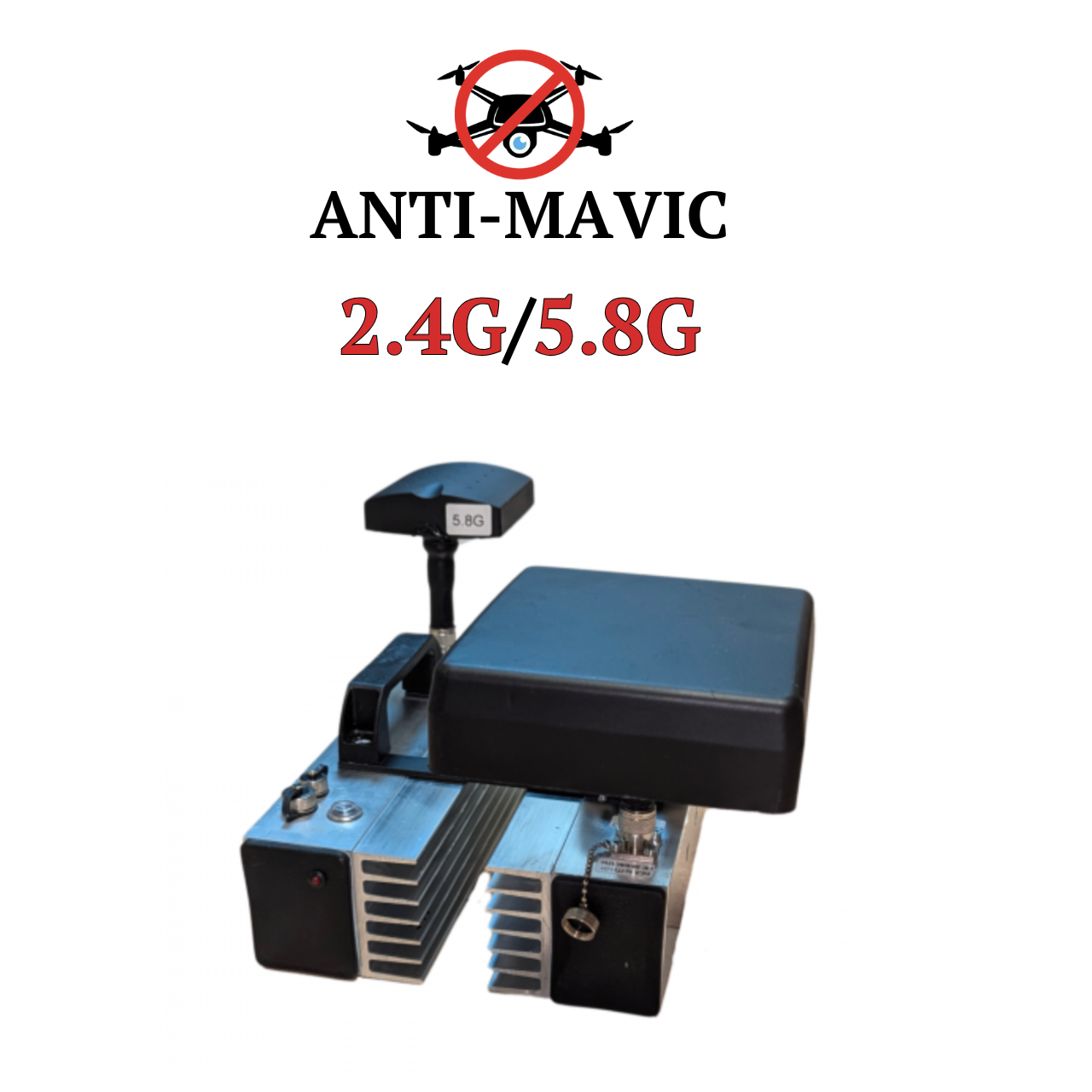 РЕБ “Писець” проти Dji Mavic (2.4ГГц, 5.8ГГц) глушник дронів проти мавіків з патч антенами + АКБ 2220Wh
