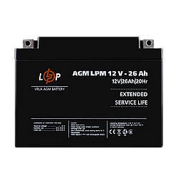 Акумулятор AGM LPM 12V - 26 Ah
