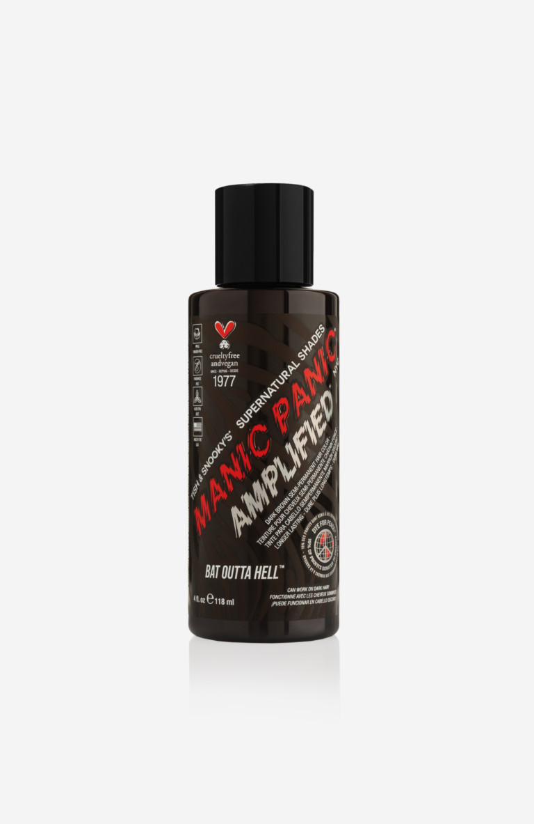 Manic Panic Amplified Bat Outta Hell Напівперманентний прямий, 100% веганський фарбник еспресо-коричневого кольору, 118мл