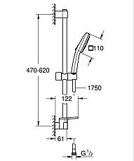 Душовий гарнітур Grohe Tempesta Cube 110, 2 режими (26907003), фото 5