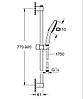 Душовий гарнітур Grohe Tempesta Cube 110, 2 режими (26908003), фото 8