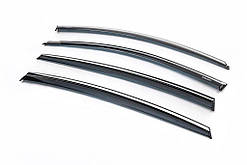 Вітровики з хромом SD (4 шт., Niken) для Opel Insignia 2017-2022 рр