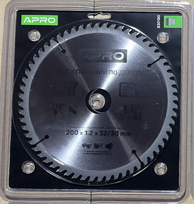 Диск пиляльний для дерева 200х32 (30)х60Т APRO