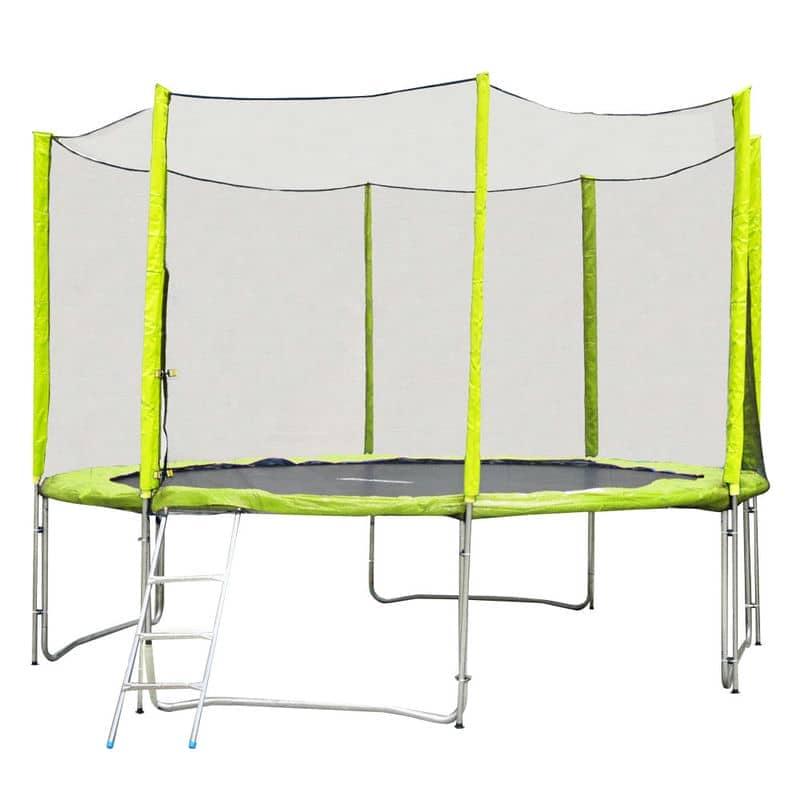 Батут із захисною сіткою та драбиною inSPORTline Froggy PRO 366 cm