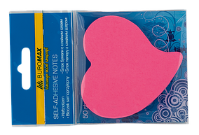 Блок паперу для нотаток NEON "Серце", 50 аркушів BM.2362-99