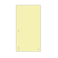 Разделитель Donau 10,5х23см (100шт.) картон желтый 8620100-11PL