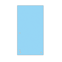 Роздільник Donau 10,5х23см (100шт.) картон синій 8620100-10PL