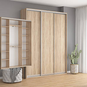 Шафа Купе (3) Шир від 1800 до 2100 мм., Вис 2400 мм., Гл 450 мм.