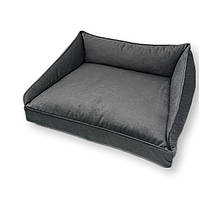 Лежак для собак і котів Кант No1 400х500х220 мм сірий