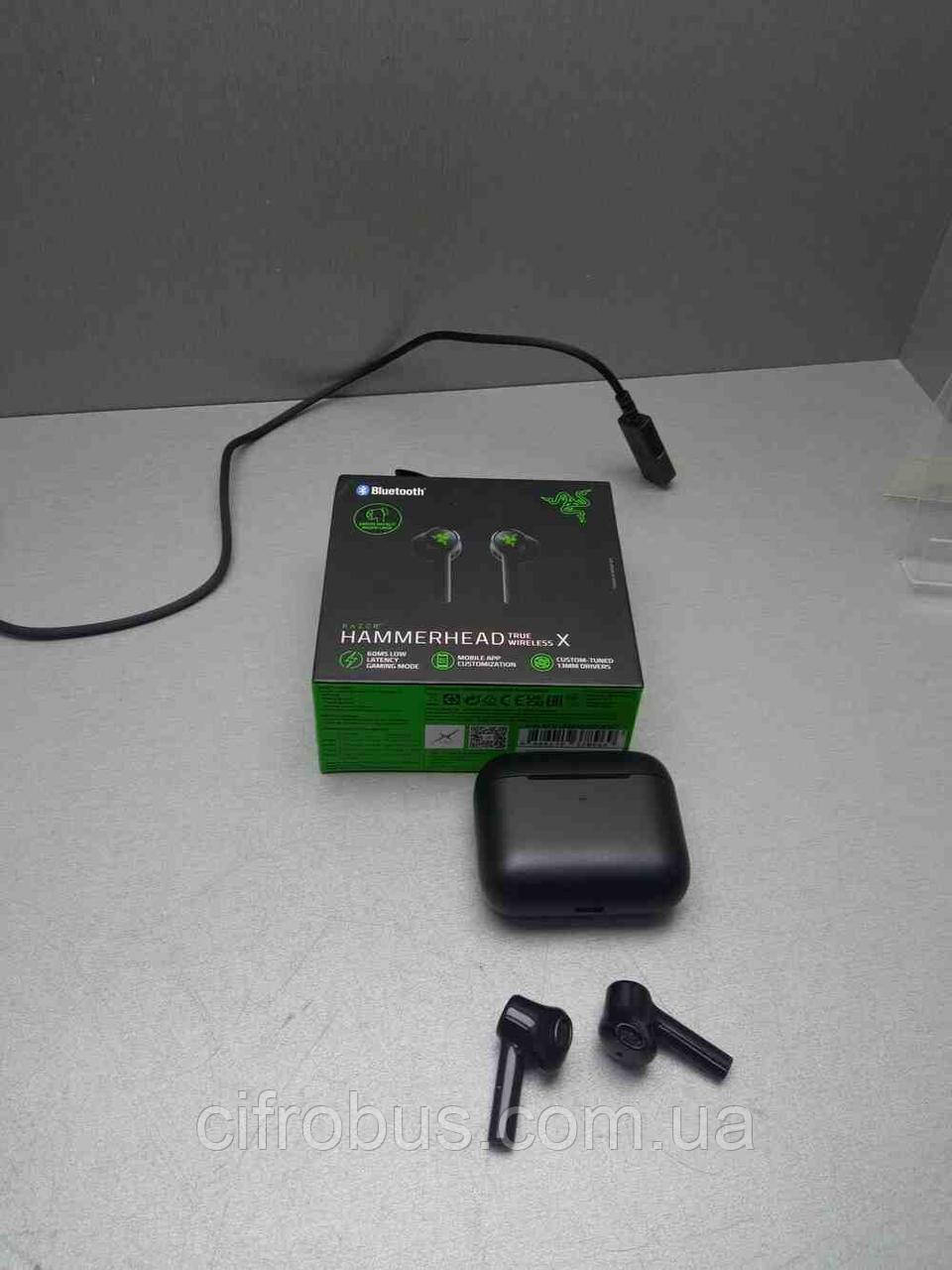 Навушники Bluetooth-гарнітура Б/У Razer Hammerhead True Wireless X (RZ12-03830100-R3G1)