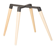 Каркас стільця Wood з металевими накладками anthracite (Новий Стиль ТМ)