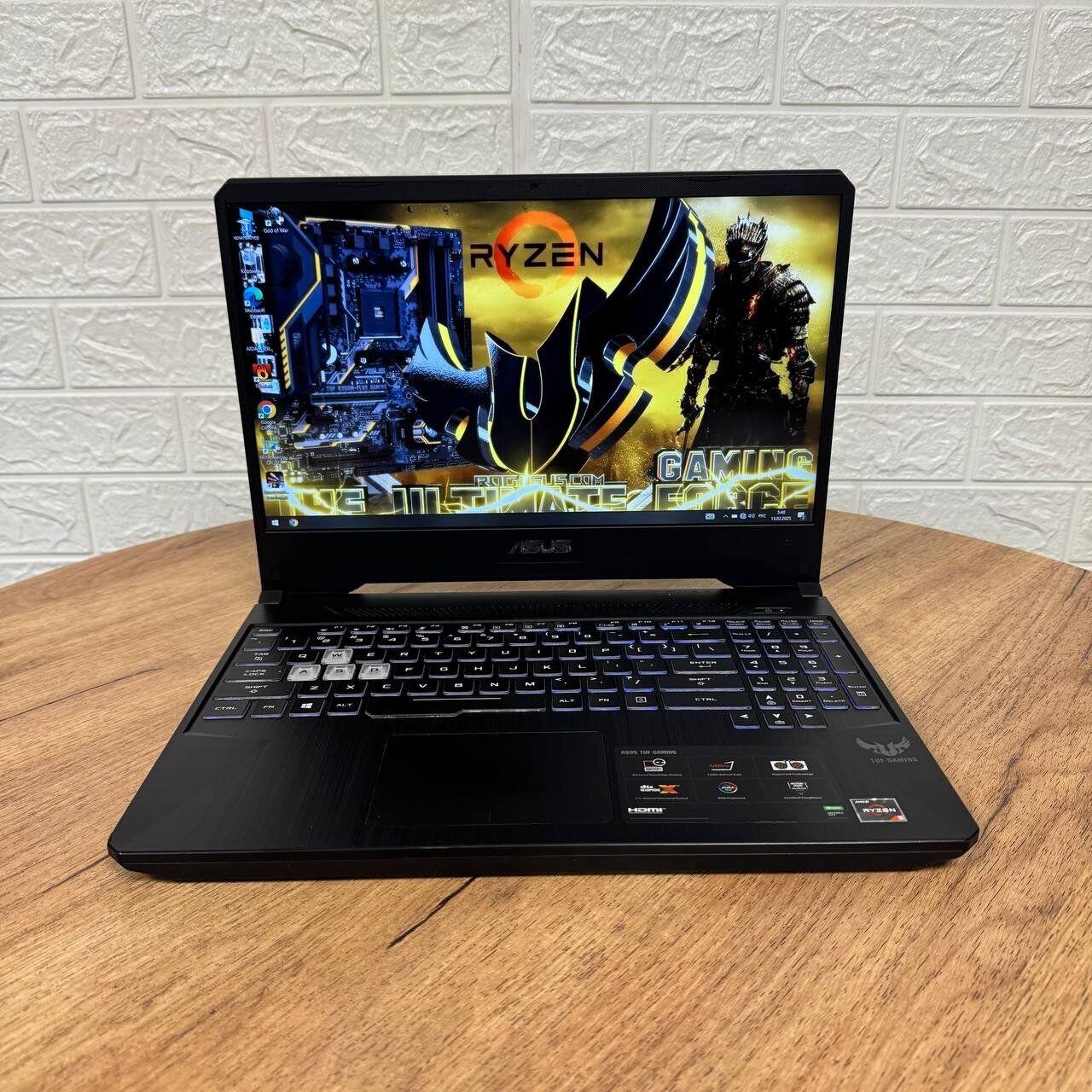 Б/в Ігровий ноутбук Asus TUF FX505DT 15.6" 1920x1080| Ryzen 5 3550H| 16GB RAM| 256GB SSD+1000GB HDD| GTX 1650 4GB