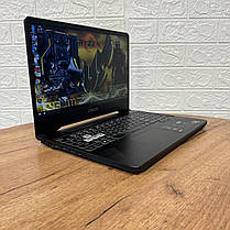 Б/в Ігровий ноутбук Asus TUF FX505DT 15.6" 1920x1080| Ryzen 5 3550H| 16GB RAM| 256GB SSD+1000GB HDD| GTX 1650 4GB, фото 3