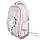 Текстильний рюкзак для дівчат з відділенням для ноутбука та прихованою кишенею рожевий, фото 4