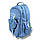 Текстильний рюкзак для дівчат з відділенням для ноутбука та прихованою кишенею голубий, фото 2