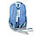 Текстильний рюкзак для дівчат з відділенням для ноутбука та прихованою кишенею голубий, фото 8