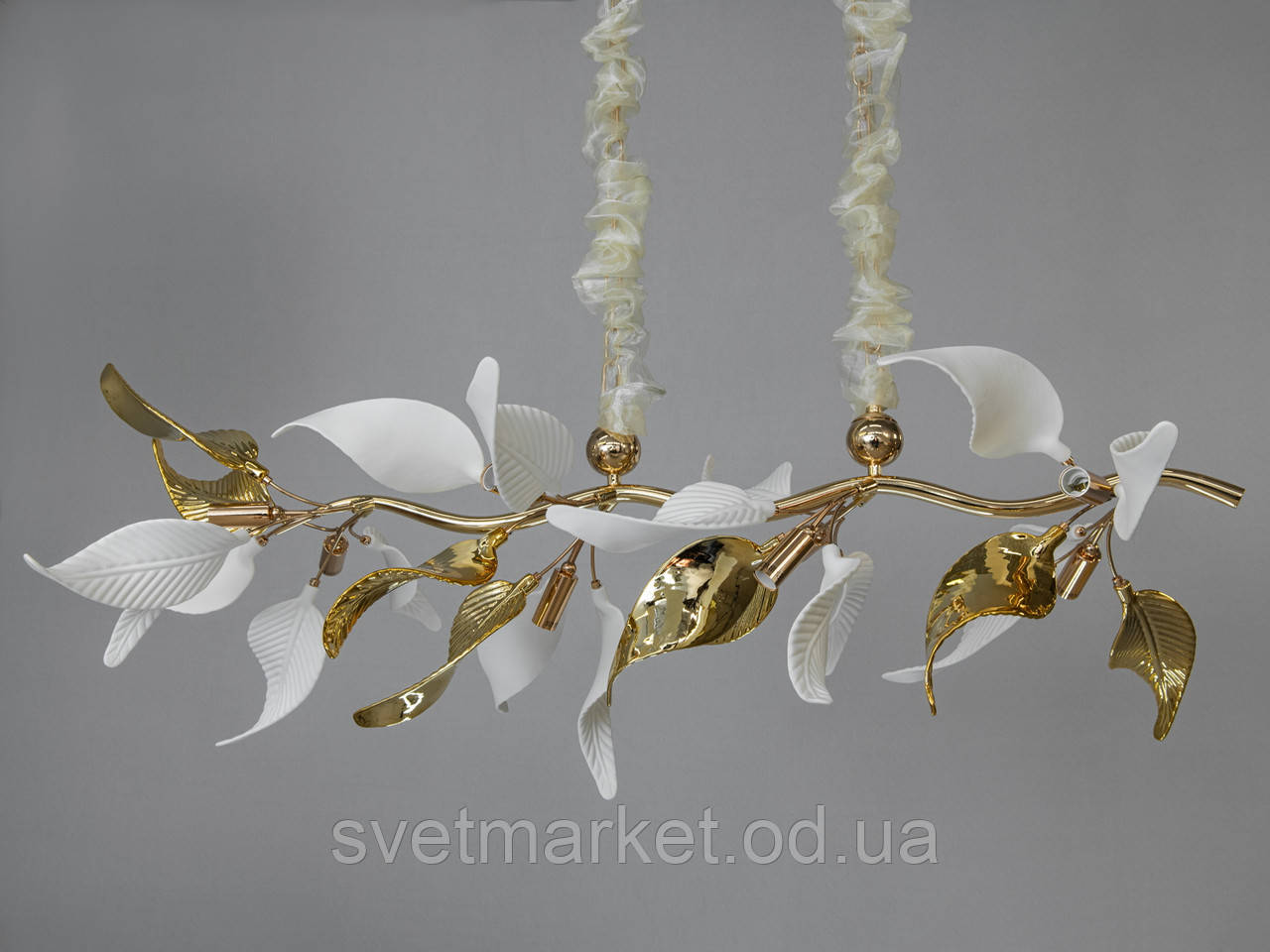 Витягнута підвісна люстра 7208-8PL GD, фото 1