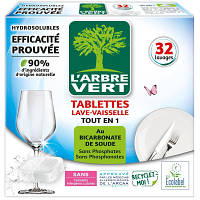Популярний! Таблетки для посудомийних машин L&apos;Arbre Vert All in 1 32 шт. (3450601046810) - Краща якість тільки на